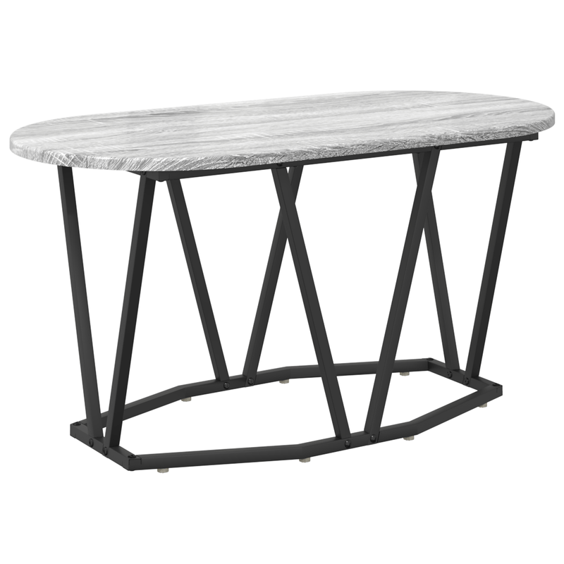 Casa si Gradina - Mobilier - Mese si birouri - Masute de cafea - Masa de cafea gri Sonoma - 80x40x40.5 cm, facuta din lemn prelucrat si metal - Infinity.ro