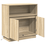 Casa si Gradina - Mobilier - Comode si corpuri - Comode - Bufet cu LED Stejar Sonoma 71x34,5x75 cm Lemn compozit - Infinity.ro