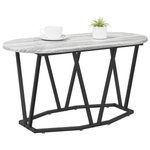 Casa si Gradina - Mobilier - Mese si birouri - Masute de cafea - Masa de cafea gri Sonoma - 80x40x40.5 cm, facuta din lemn prelucrat si metal - Infinity.ro