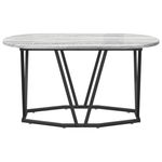 Casa si Gradina - Mobilier - Mese si birouri - Masute de cafea - Masa de cafea gri Sonoma - 80x40x40.5 cm, facuta din lemn prelucrat si metal - Infinity.ro