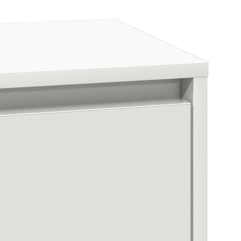 Casa si Gradina - Mobilier - Comode si corpuri - Noptiere - Noptiera cu LED Alb 39x34.5x65 cm Lemn prelucrat - Infinity.ro