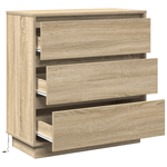Casa si Gradina - Mobilier - Comode si corpuri - Noptiere - Noptiera cu LED, stejar sonoma, 71x34,5x75 cm, lemn prelucrat - Infinity.ro