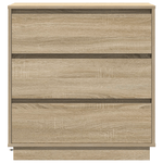Casa si Gradina - Mobilier - Comode si corpuri - Noptiere - Noptiera cu LED, stejar sonoma, 71x34,5x75 cm, lemn prelucrat - Infinity.ro