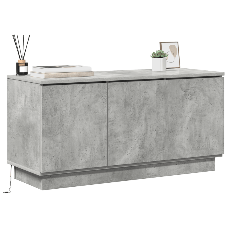 Casa si Gradina - Mobilier - Comode si corpuri - Comode - Dulap TV Gri Beton 100x38x49 cm Lemn ingineresc - Infinity.ro