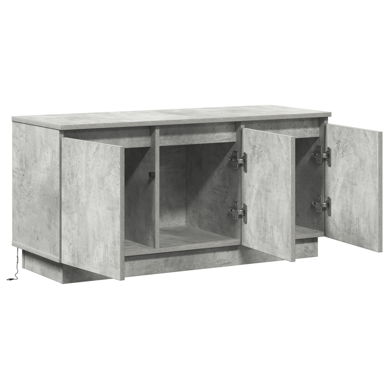 Casa si Gradina - Mobilier - Comode si corpuri - Comode - Dulap TV Gri Beton 100x38x49 cm Lemn ingineresc - Infinity.ro