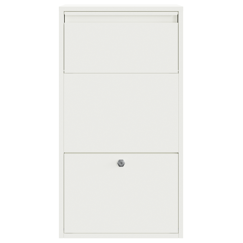 Casa si Gradina - Constructii - Depozitare, transport si protectie - Cutii postale - Cutie de Pachete Alba 44x22x82 cm Otel - Infinity.ro