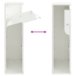 Casa si Gradina - Constructii - Depozitare, transport si protectie - Cutii postale - Cutie de Pachete Alba 44x22x82 cm Otel - Infinity.ro