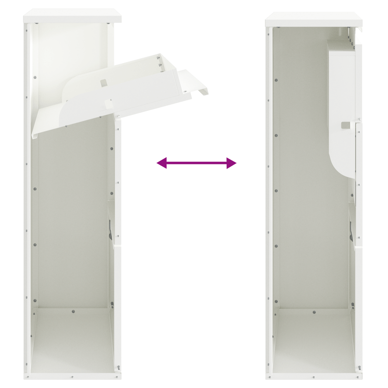 Casa si Gradina - Constructii - Depozitare, transport si protectie - Cutii postale - Cutie de Pachete Alba 44x22x82 cm Otel - Infinity.ro