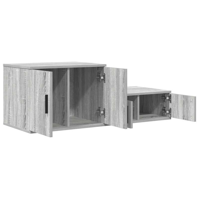 Casa si Gradina - Mobilier - Comode si corpuri - Noptiere - Dulap depozitare, gri sonoma, 103x41x40 cm, lemn prelucrat - Infinity.ro
