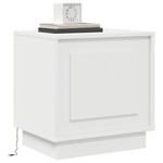 Casa si Gradina - Mobilier - Comode si corpuri - Noptiere - noptiera cu LED-uri Albe 44x34,5x45 cm - Infinity.ro