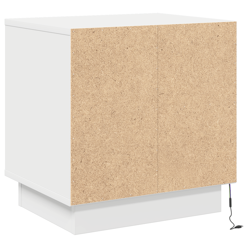 Casa si Gradina - Mobilier - Comode si corpuri - Noptiere - noptiera cu LED-uri Albe 44x34,5x45 cm - Infinity.ro