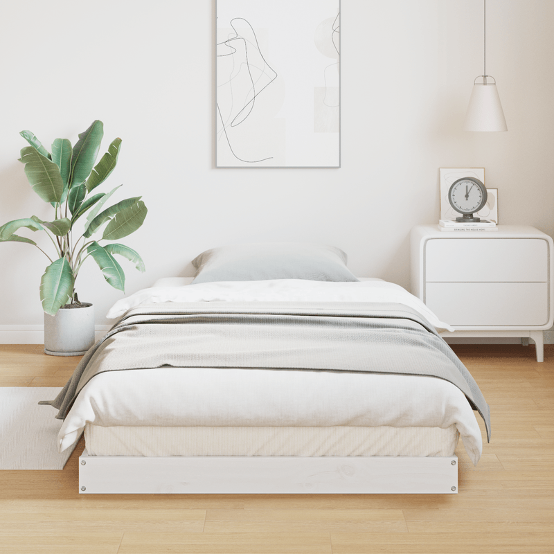 Casa si Gradina - Mobilier - Paturi si accesorii - Paturi - Cadru de pat de podea, 80x220 cm, lemn masiv de pin - Infinity.ro