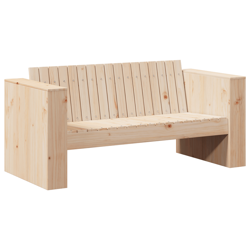Casa si Gradina - Gradina si terasa - Mobilier exterior - Canapele si fotolii gradina - Canapea de gradina cu 2 locuri 134x60x62 cm Lemn solid de pin - Infinity.ro
