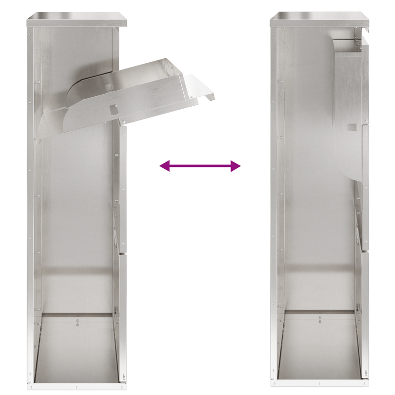 Casa si Gradina - Constructii - Depozitare, transport si protectie - Cutii postale - Cutie pentru Colet 44x22x82 cm Otel Inoxidabil - Infinity.ro