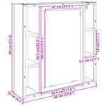 Casa si Gradina - Mobilier - Mobilier baie - Corpuri baie - Unitate de baie Stejar deschis Placi de particule Mediu - Infinity.ro