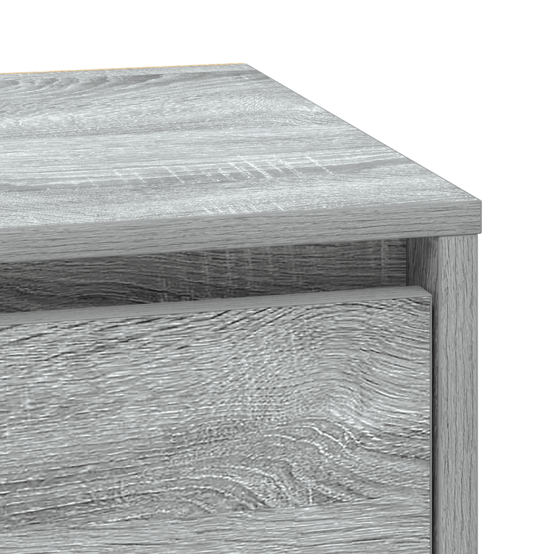 Casa si Gradina - Mobilier - Comode si corpuri - Noptiere - Cabinet de noptiera cu lumini LED Gri Sonoma 39x34,5x50 cm - Infinity.ro