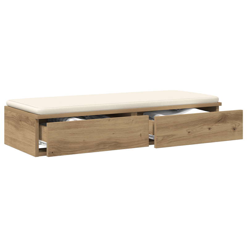 Casa si Gradina - Mobilier - Paturi si accesorii - Accesorii paturi - Sertare de pat stejar artizanal 100x36,5x16,5 cm lemn prelucrat - Infinity.ro