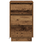 Casa si Gradina - Mobilier - Comode si corpuri - Noptiere - Noptiera cu LED Lemn Vechi 39x34.5x65 cm Lemn prelucrat - Infinity.ro