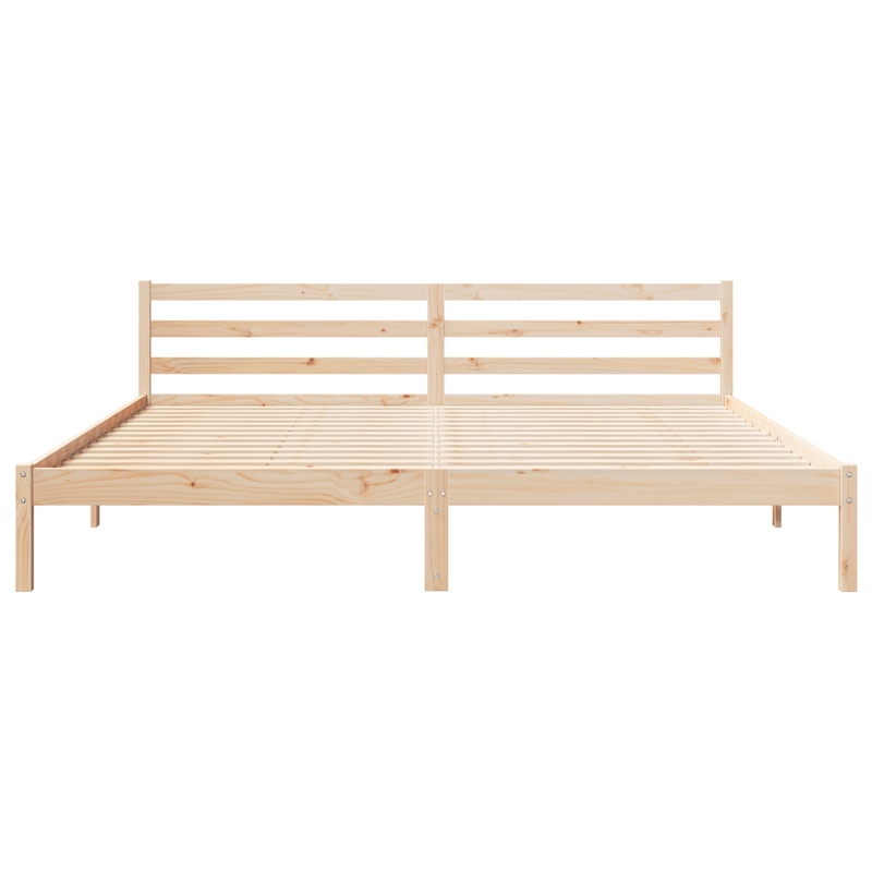 Casa si Gradina - Mobilier - Paturi si accesorii - Paturi - Cadru de pat cu tablie, 180x210 cm, lemn masiv de pin - Infinity.ro