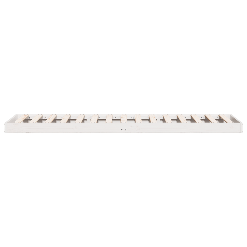Casa si Gradina - Mobilier - Paturi si accesorii - Paturi - Cadru de pat de podea, alb, 100x210 cm, lemn masiv de pin - Infinity.ro