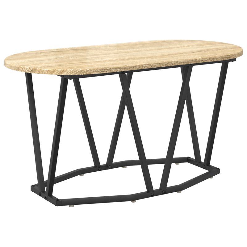 Casa si Gradina - Mobilier - Mese si birouri - Masute de cafea - Masa de cafea  din stejar Sonoma, 80x40x40,5 cm, din lemn compozit si metal - Infinity.ro
