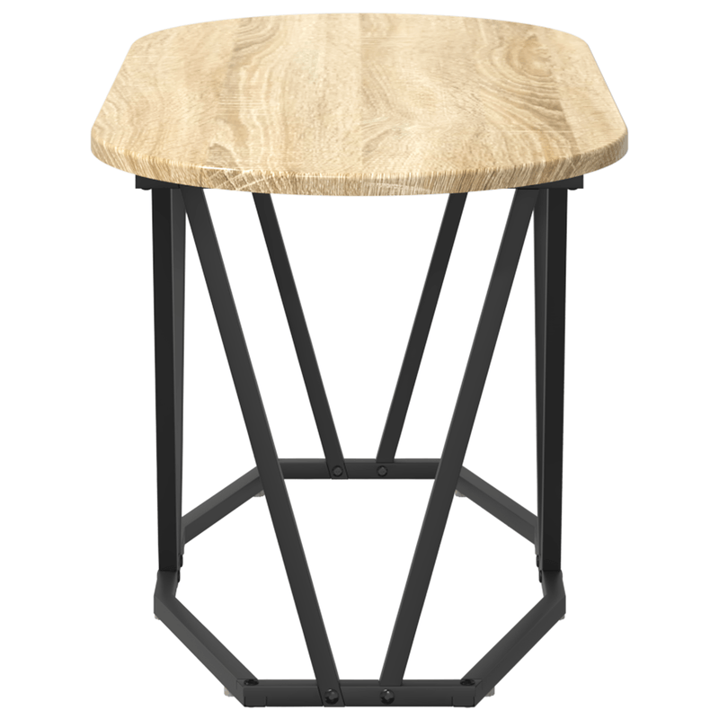 Casa si Gradina - Mobilier - Mese si birouri - Masute de cafea - Masa de cafea  din stejar Sonoma, 80x40x40,5 cm, din lemn compozit si metal - Infinity.ro