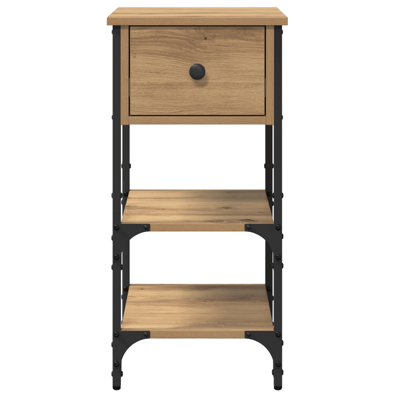 Casa si Gradina - Mobilier - Comode si corpuri - Noptiere - Cabi netele de noptiera 2 bucati Stejar artizanal 34x36x70 cm Lemn compus - Infinity.ro