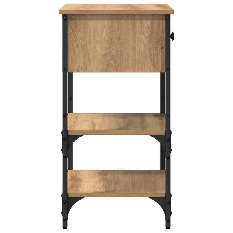 Casa si Gradina - Mobilier - Comode si corpuri - Noptiere - Cabi netele de noptiera 2 bucati Stejar artizanal 34x36x70 cm Lemn compus - Infinity.ro