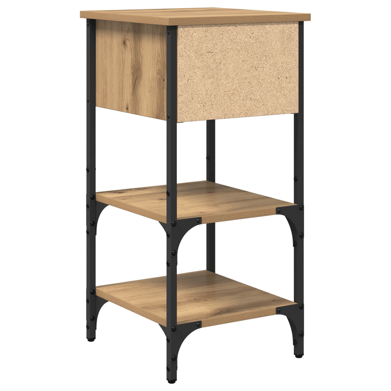 Casa si Gradina - Mobilier - Comode si corpuri - Noptiere - Cabi netele de noptiera 2 bucati Stejar artizanal 34x36x70 cm Lemn compus - Infinity.ro