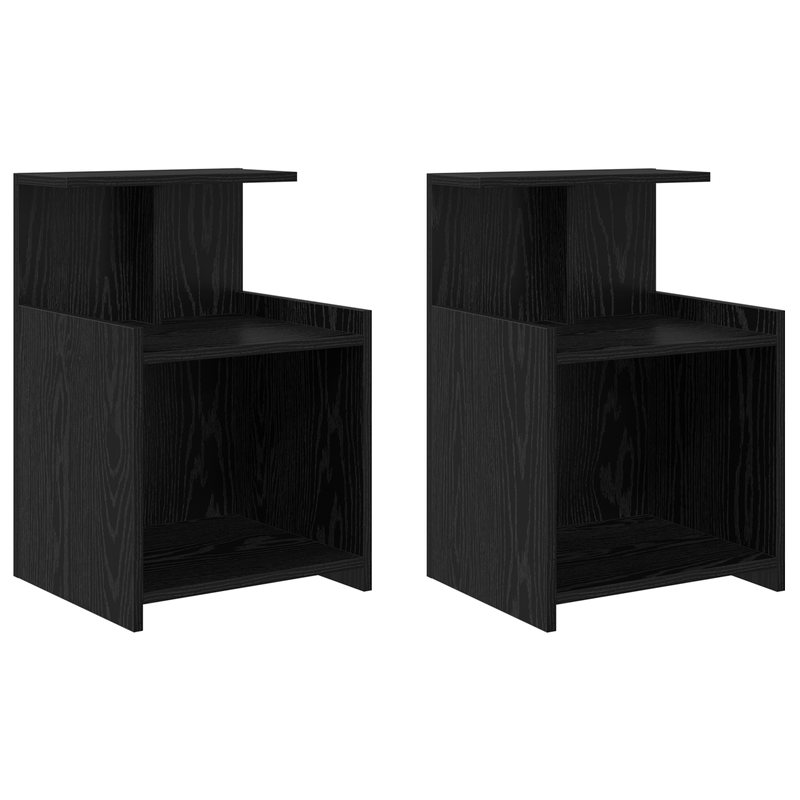 Casa si Gradina - Mobilier - Paturi si accesorii - Accesorii paturi - Cabinete de pat 2 piese Stejar negru 40x35x60 cm Lemn prelucrat - Infinity.ro