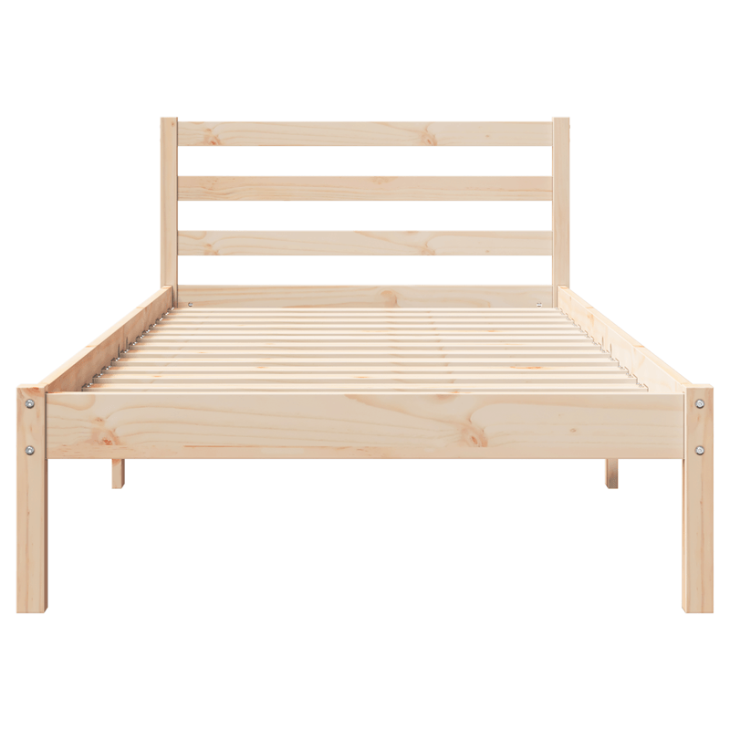 Casa si Gradina - Mobilier - Paturi si accesorii - Paturi - Cadru de pat cu tablie, 90x220 cm, lemn masiv de pin - Infinity.ro