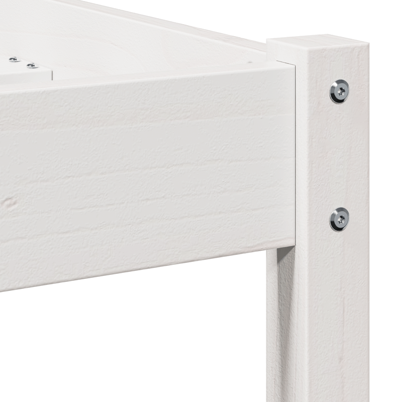 Casa si Gradina - Mobilier - Paturi si accesorii - Paturi - Cadru de pat cu tablie, alb, 80x220 cm, lemn masiv de pin - Infinity.ro