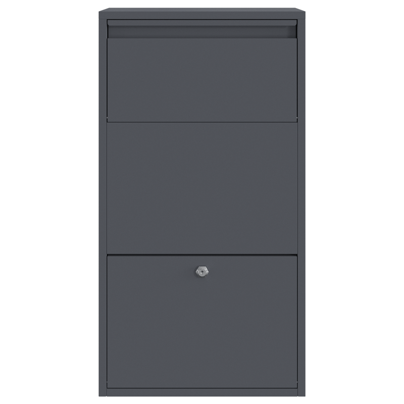 Casa si Gradina - Constructii - Depozitare, transport si protectie - Cutii postale - Cutie postala pentru pachete Antracit 44x22x82 cm Otel - Infinity.ro