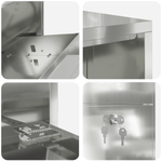 Casa si Gradina - Constructii - Depozitare, transport si protectie - Cutii postale - Cutie pentru Colete 44x22x82 cm Otel Galvanizat - Infinity.ro