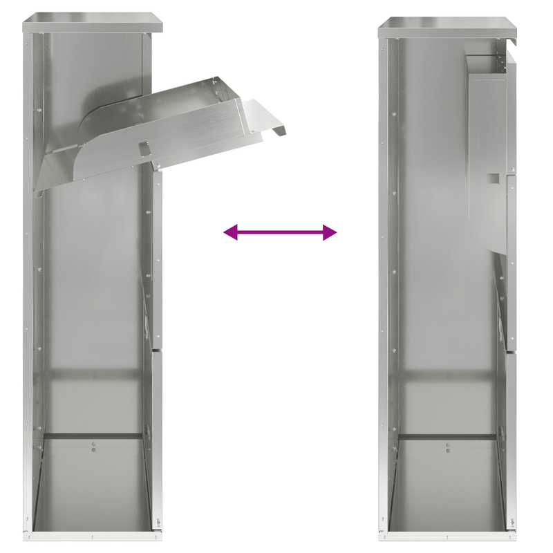 Casa si Gradina - Constructii - Depozitare, transport si protectie - Cutii postale - Cutie pentru Colete 44x22x82 cm Otel Galvanizat - Infinity.ro