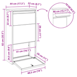 Casa si Gradina - Constructii - Depozitare, transport si protectie - Cutii postale - Cutie pentru Colete 44x22x82 cm Otel Galvanizat - Infinity.ro