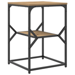 Casa si Gradina - Mobilier - Comode si corpuri - Noptiere - Masa laterala, stejar artizanal, 41x40x60 cm, lemn prelucrat - Infinity.ro