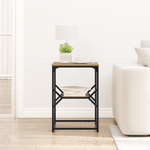 Casa si Gradina - Mobilier - Comode si corpuri - Noptiere - Masa laterala, stejar artizanal, 41x40x60 cm, lemn prelucrat - Infinity.ro