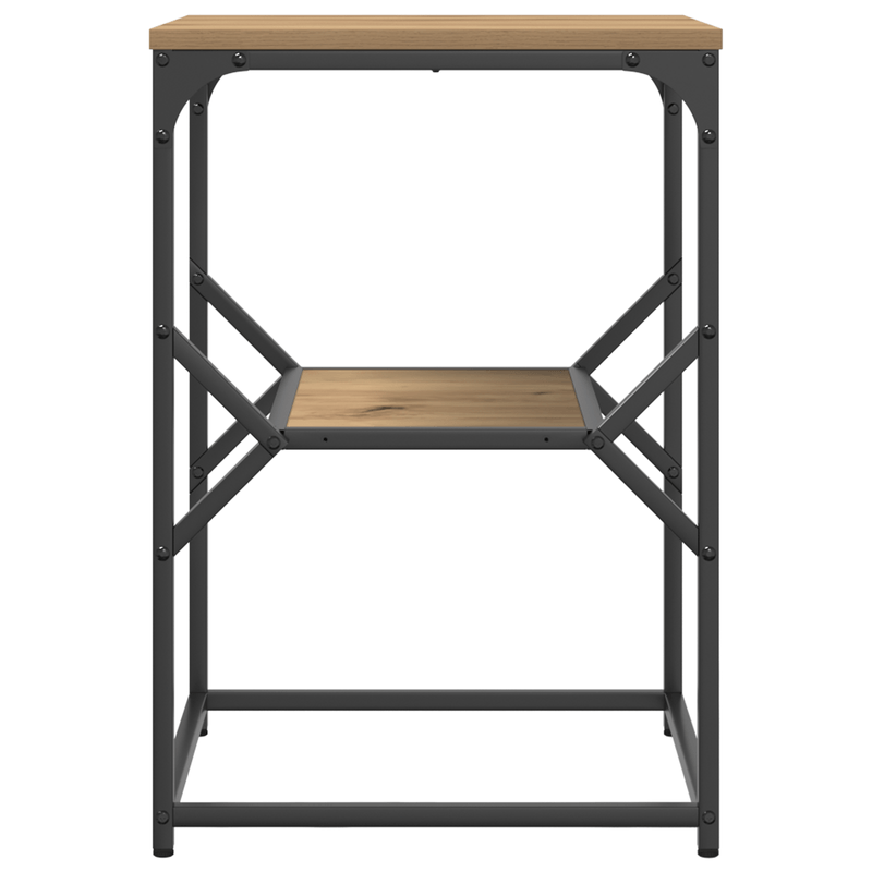 Casa si Gradina - Mobilier - Comode si corpuri - Noptiere - Masa laterala, stejar artizanal, 41x40x60 cm, lemn prelucrat - Infinity.ro