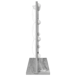 Casa si Gradina - Decoratiuni - Oglinzi - Oglinda de toaleta cu lumini LED Gri Sonoma 60x55x18 cm - Infinity.ro