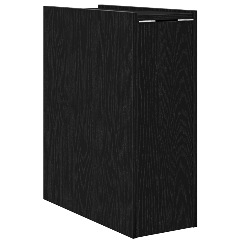 Casa si Gradina - Mobilier - Dulapuri si sifoniere - Dulapuri - Dulap de baie ingust cu roti din stejar negru - Infinity.ro