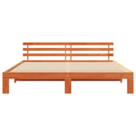 Casa si Gradina - Mobilier - Paturi si accesorii - Paturi - Cadru de pat din lemn de pin Maro cerat Lemn masiv 200 x 200 cm - Infinity.ro