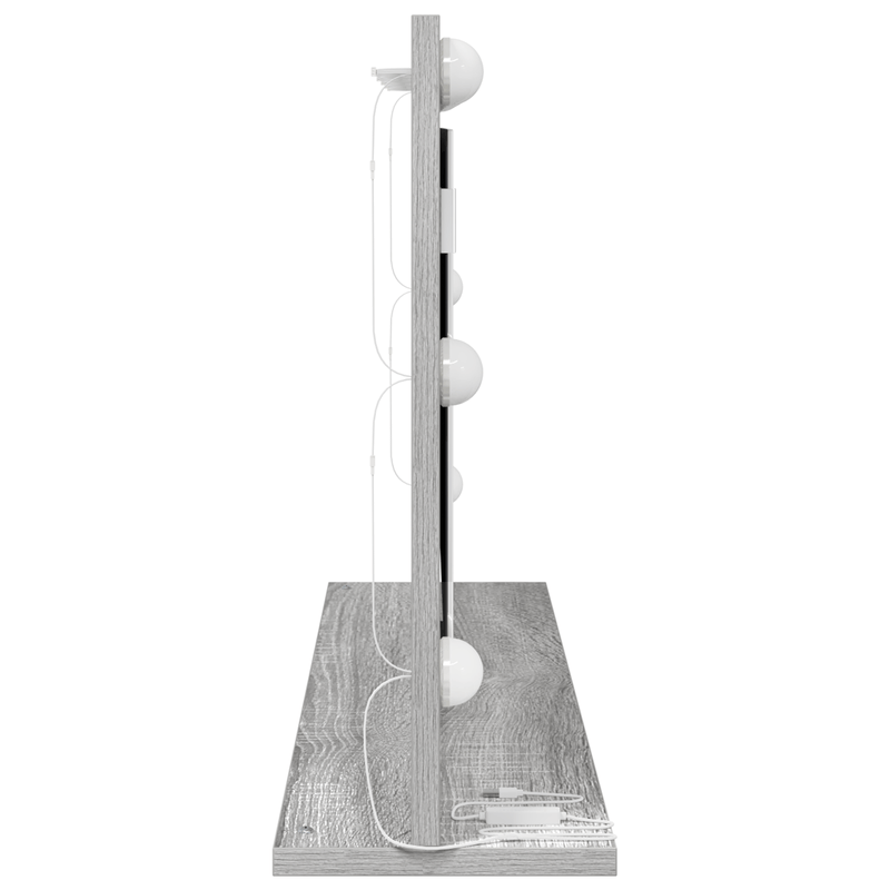 Casa si Gradina - Decoratiuni - Oglinzi - Oglinda de toaleta Gri Sonoma Placa particula, Sticla - Infinity.ro