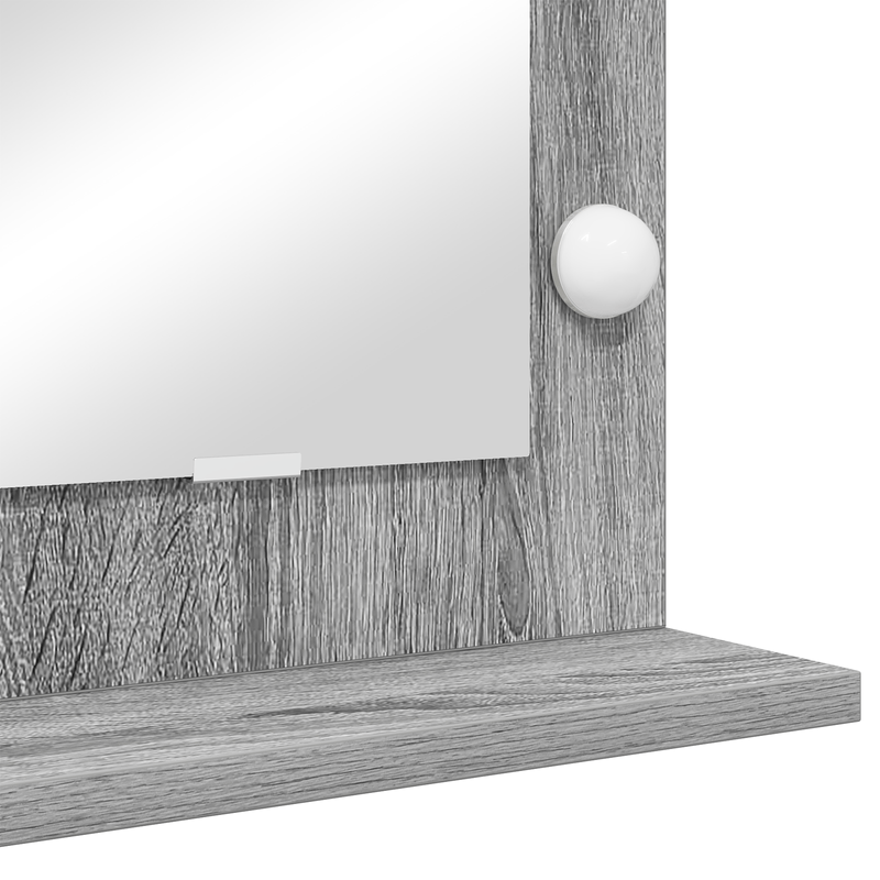 Casa si Gradina - Decoratiuni - Oglinzi - Oglinda de toaleta Gri Sonoma Placa particula, Sticla - Infinity.ro