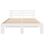 Casa si Gradina - Mobilier - Paturi si accesorii - Paturi - Cadru de Pat Alb din Lemn de Pin Alb Lemn masiv de pin 135 x 190 cm - Infinity.ro