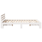 Casa si Gradina - Mobilier - Paturi si accesorii - Paturi - Cadru de Pat Alb din Lemn de Pin Alb Lemn masiv de pin 135 x 190 cm - Infinity.ro