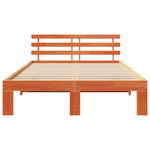 Casa si Gradina - Mobilier - Paturi si accesorii - Paturi - Cadru de pat din lemn de pin Maro cerat Lemn masiv 120 x 190 cm - Infinity.ro