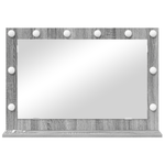 Casa si Gradina - Decoratiuni - Oglinzi - Oglinda de toaleta Gri Sonoma Placa de particule 80 x 55 x 18 cm - Infinity.ro