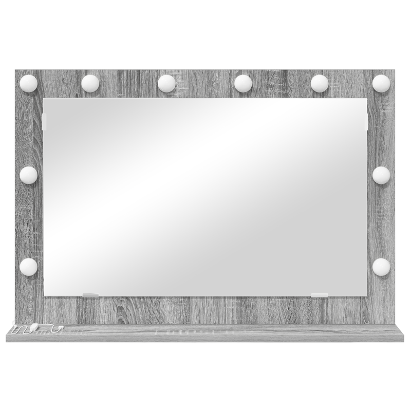 Casa si Gradina - Decoratiuni - Oglinzi - Oglinda de toaleta Gri Sonoma Placa de particule 80 x 55 x 18 cm - Infinity.ro