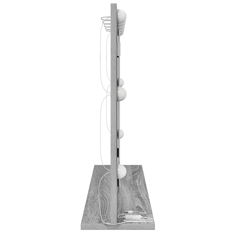 Casa si Gradina - Decoratiuni - Oglinzi - Oglinda de toaleta Gri Sonoma Placa de particule 80 x 55 x 18 cm - Infinity.ro